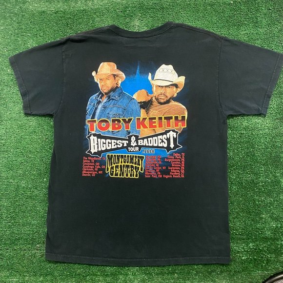 Vintage Y2K Toby Keith Tour Essential Country Music Band Tee - Picture 5 of 7